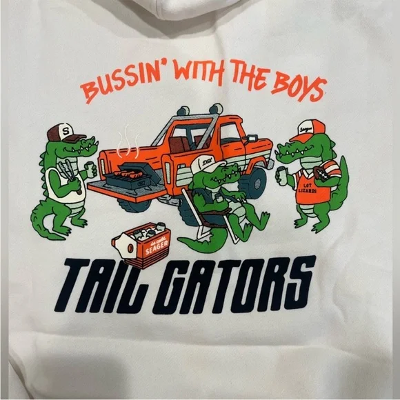 Bussin’ with the Boys Tail Gators Hoodie - Picture 3 of 3